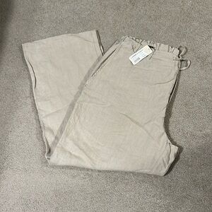 New with Tags Saltaire 100% Linen drawing pants